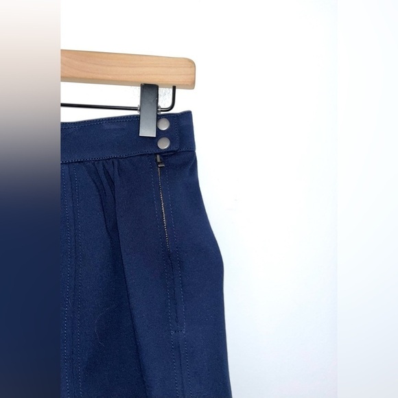 Madewell NWT Ponte Swivel Skirt Navy Blue Mini A2726 Size 4 Stretch - Picture 6 of 8